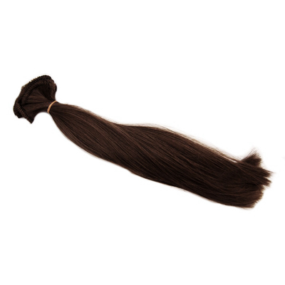 Волосы для кукол (трессы) Прямые L=47-50 см, h=25-28 см т.-каштановый в интернет-магазине Швейпрофи.рф