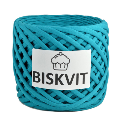 Пряжа Бисквит (Biskvit) (ленточная пряжа) морская волна в интернет-магазине Швейпрофи.рф