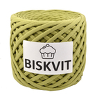 Пряжа Бисквит (Biskvit) (ленточная пряжа) олива