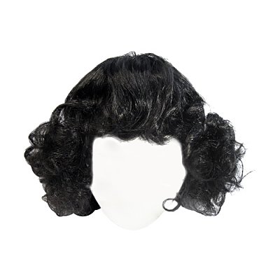 Волосы для кукол Парик QS-4 10 см чёрные