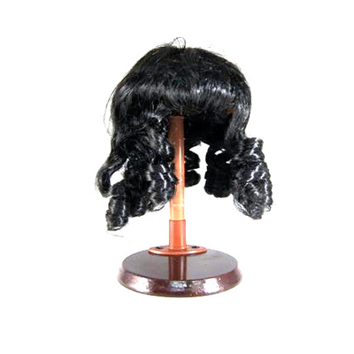 Волосы для кукол Парик100 (локоны) 695392 черные в интернет-магазине Швейпрофи.рф