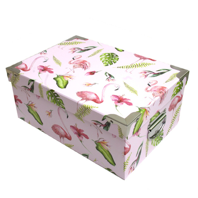 Коробка подарочная 2854513 «Розовый фламинго» 34,5*24,5*14,5 см в интернет-магазине Швейпрофи.рф
