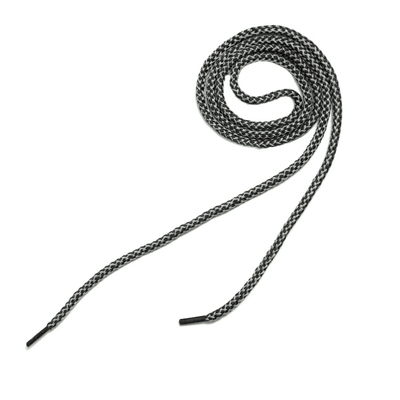 Шнурки  арт.841-Н  5 мм 100 см серый/чёрный в интернет-магазине Швейпрофи.рф