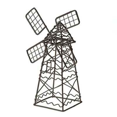 Декор SCB27050 Металл Ветряная мельница 5*9*14 см 544102 белый в интернет-магазине Швейпрофи.рф