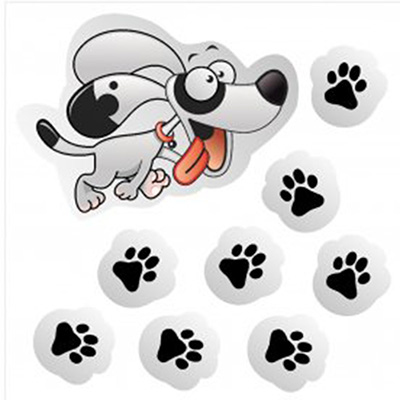 Набор цветных наклеек 547543 «Пес» черный/белый в интернет-магазине Швейпрофи.рф