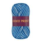 Пряжа Коко принт (Coco Vita Print) 50 г / 240 м 4668 бел-синий в интернет-магазине Швейпрофи.рф
