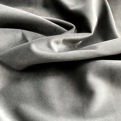Ткань 50*50 см трикотаж бархат плотный 25184 серый 901889 в интернет-магазине Швейпрофи.рф