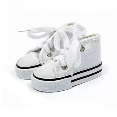 Обувь для игрушек (Кеды) КЛ.25770  7,5 см  выс. 4см белый (1 пара) в интернет-магазине Швейпрофи.рф