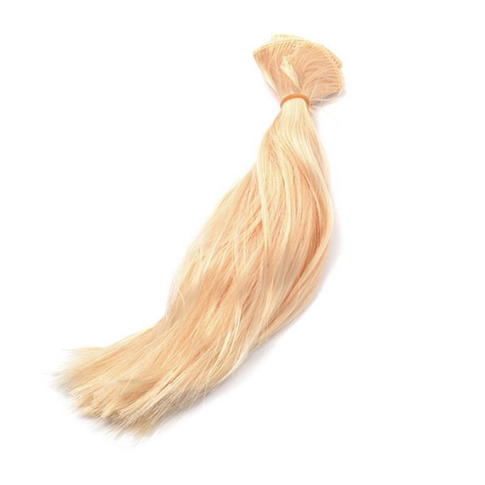 Волосы для кукол (трессы) В-50 см L-30 см TBY36805 блонд Р612  (уп 2 шт)