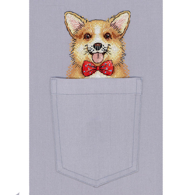 Набор для вышивания М.П.Студия В-244 «Веселый собакен» 9*9 см в интернет-магазине Швейпрофи.рф
