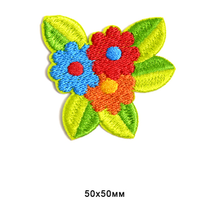 Термоаппликация HP 7722424 «Цветы» 5*5 см в интернет-магазине Швейпрофи.рф