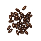 Бусины «Рис» 3*8 мм (10 г) коричневый