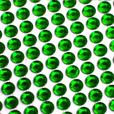 Стразы клеевые на листе 6 мм (уп. 504 шт.) зеленый в интернет-магазине Швейпрофи.рф
