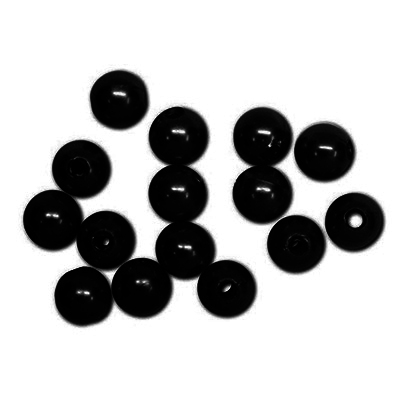 Бусины Астра пластик круглые жемчуг  8 мм  (25 г) 046 NL чёрный в интернет-магазине Швейпрофи.рф