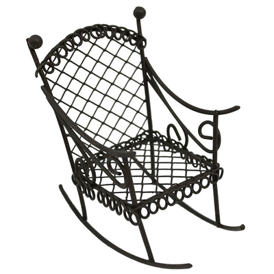 Декор KB2783RU Металл кресло-качалка 8*4,5*7,5 см 7717632 коричневый в интернет-магазине Швейпрофи.рф
