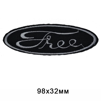 Термоаппликация L026 (№02) «Free» (1) 3,5*9,5 см черный в интернет-магазине Швейпрофи.рф