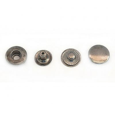 Кнопки №61 15 мм (с пруж. нержав.) «альфа» т. никель в интернет-магазине Швейпрофи.рф
