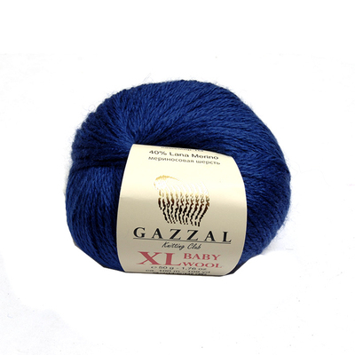 Пряжа Бэби Вул XL (Baby Wool XLGazzal ), 50 г / 100 м  802 синий в интернет-магазине Швейпрофи.рф