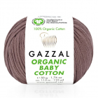 Пряжа Органик бэби коттон (Organik baby cotton Gazzal ), 50 г / 115 м  433 св. коричневый в интернет-магазине Швейпрофи.рф