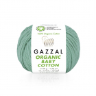 Пряжа Органик бэби коттон (Organik baby cotton Gazzal ), 50 г / 115 м  422 мята в интернет-магазине Швейпрофи.рф
