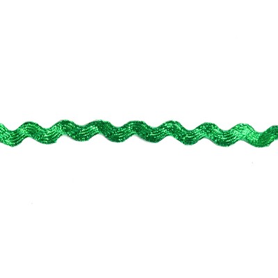 Тесьма вьюнчик 5 мм (рул. 20 м)   зелёный в интернет-магазине Швейпрофи.рф
