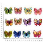 Термоаппликация №1527 «Бабочки  с пайетками» уп. 12 шт.4*4 см