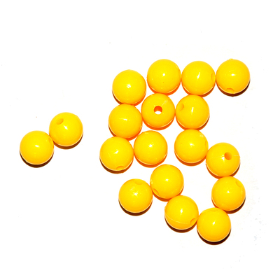 Бусины пластм.  5-6 мм (уп. 10 г) 007 жёлтый матовый в интернет-магазине Швейпрофи.рф