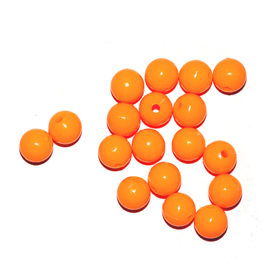 Бусины пластм.  5-6 мм (уп. 10 г) 008 оранжевый матовый в интернет-магазине Швейпрофи.рф