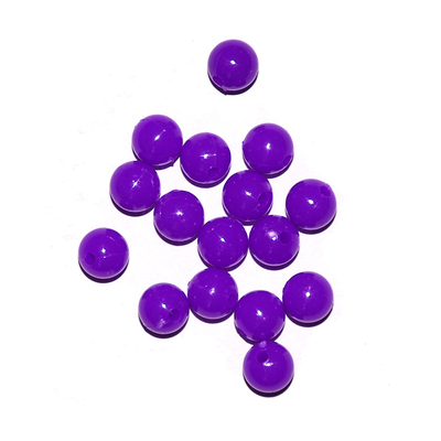 Бусины пластм.  8 мм (уп. 10 г) 006 фиолетовый матовый в интернет-магазине Швейпрофи.рф