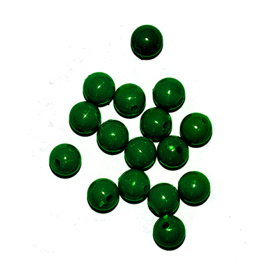 Бусины пластм.  8 мм (уп. 10 г) 012 зеленый матовый в интернет-магазине Швейпрофи.рф
