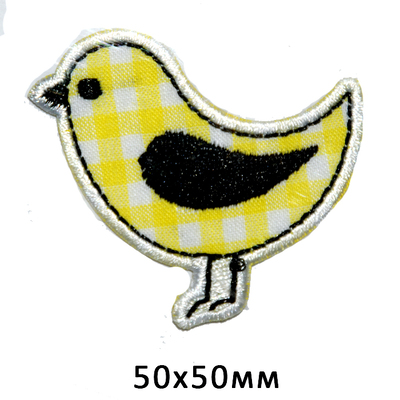 Термоаппликация EМВ-17011 «Птичка желтая» 5*5 см 7722938 в интернет-магазине Швейпрофи.рф