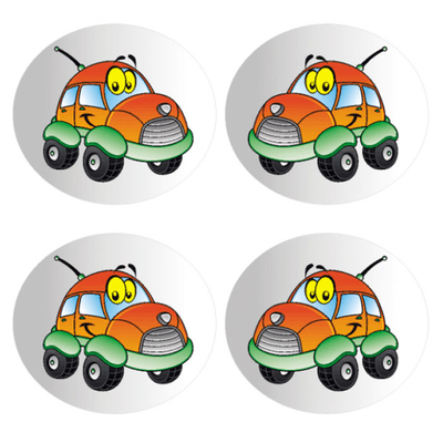 Набор цветных наклеек 502929 «Машинка» оранжевый в интернет-магазине Швейпрофи.рф