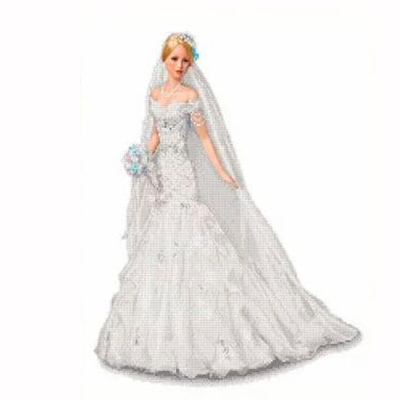 Ткань для вышивания бисером Каролинка КБЛ-2008 «Невеста» 45*53 см в интернет-магазине Швейпрофи.рф