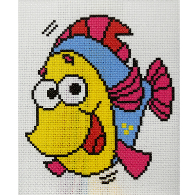 Набор для вышивания Гелиос № 65 «Рыбка» 18*20 см в интернет-магазине Швейпрофи.рф