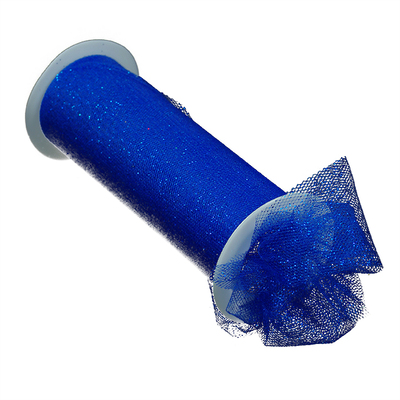 Фатин TBY.C в шпульках с глиттером шир. 150 мм  (уп. 9,14 м) 11т. синий в интернет-магазине Швейпрофи.рф