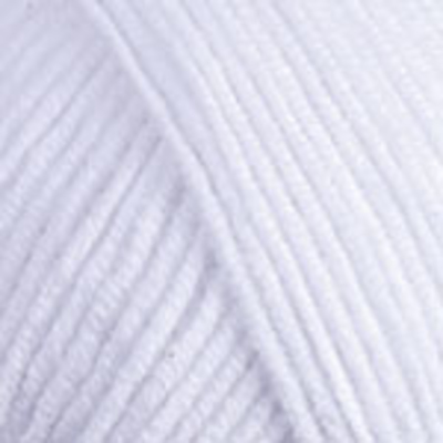 Пряжа Джинс (YarnArt Jeans), 50 г / 160 м,  62 белоснежный в интернет-магазине Швейпрофи.рф