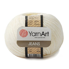 Пряжа Джинс (YarnArt Jeans), 50 г / 160 м, 03 кремовый