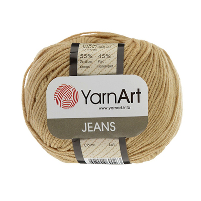 Пряжа Джинс (YarnArt Jeans), 50 г / 160 м, 48 темно-бежевый в интернет-магазине Швейпрофи.рф