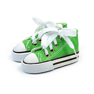Обувь для игрушек (Кеды) КЛ.25774  7,5 см  выс. 4см зеленый (1 пара) в интернет-магазине Швейпрофи.рф