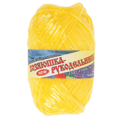 Пряжа Хозяюшка-рукодельница Для души и душа, 50 г / 200 м, №36 ярко-жёлтый в интернет-магазине Швейпрофи.рф