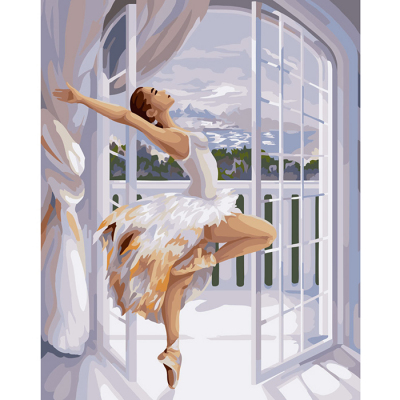 Набор для раскрашивания Фрея PNB/R1 №106 «Балерина у окна» 40*50 см в интернет-магазине Швейпрофи.рф