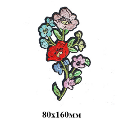 Термоаппликация 3783599 «Цветы» 8*16 см 502717 (10) в интернет-магазине Швейпрофи.рф