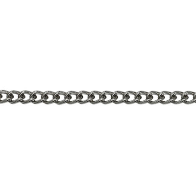Цепочка K1104 алюмин. 9.8*13 мм (уп. 10 м) серебро 7703523 в интернет-магазине Швейпрофи.рф