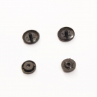 Кнопки №54 12,5 мм пласт. (уп. 1440 шт.) чёрн. в интернет-магазине Швейпрофи.рф