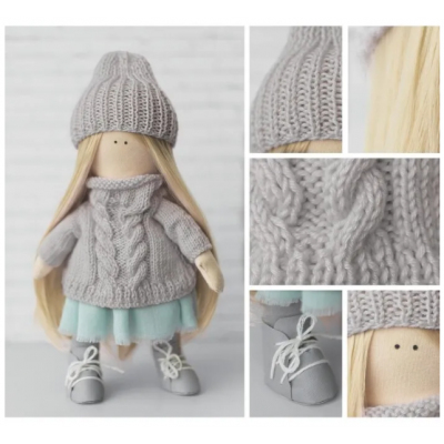 Набор текстильная игрушка АртУзор «Мягкая кукла Лика» 508837 30 см в интернет-магазине Швейпрофи.рф