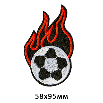 Термоаппликация TBY.S41 «Огненный мяч» 5,8*9,5 см в интернет-магазине Швейпрофи.рф