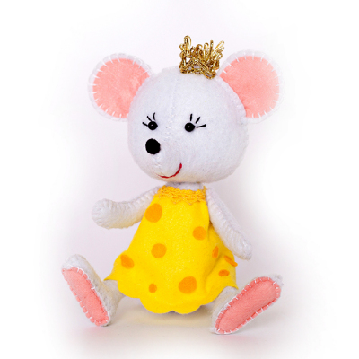 Набор для шитья Кукла Перловка из фетра ПФД-1068 «Принцесса -мышка» 11,5 см в интернет-магазине Швейпрофи.рф