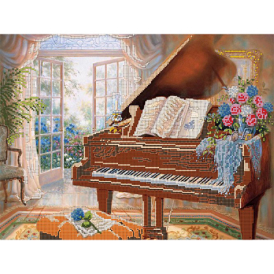 Ткань для вышивания бисером Астрея (Gluria) 71301 «Старый рояль» 30*40 см в интернет-магазине Швейпрофи.рф