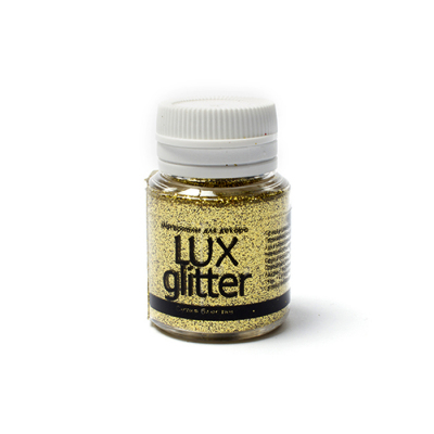 Блестки LuxGlitter STR 20 мл золото в интернет-магазине Швейпрофи.рф