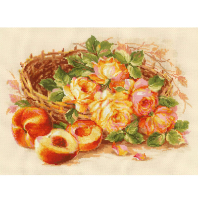 Набор для вышивания Риолис №1827 «Сочный персик» 30*40 см в интернет-магазине Швейпрофи.рф
